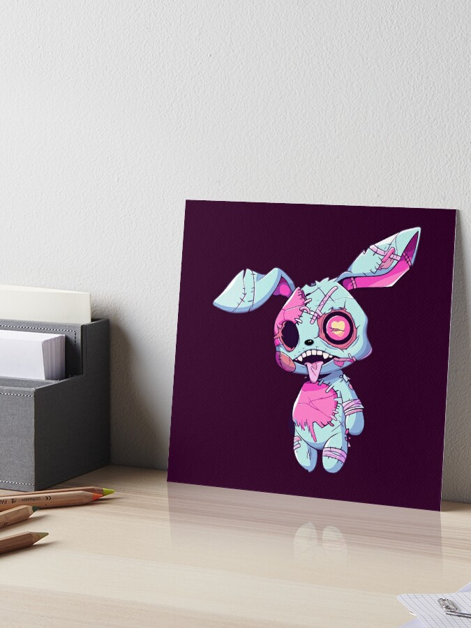 Creepy Easter Rabbit, Zombie Bunny Art Doll, Halloween Homeware