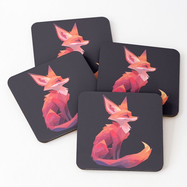 Item preview, Happy Lowpoly Orange Fox designed and sold by SweetClicks123.