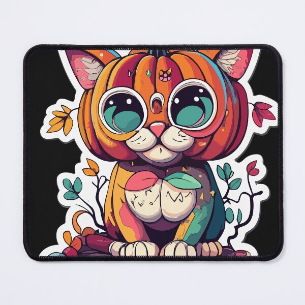 Item preview, kwaiie kitty with pumpkin head designed and sold by PrimeInk.