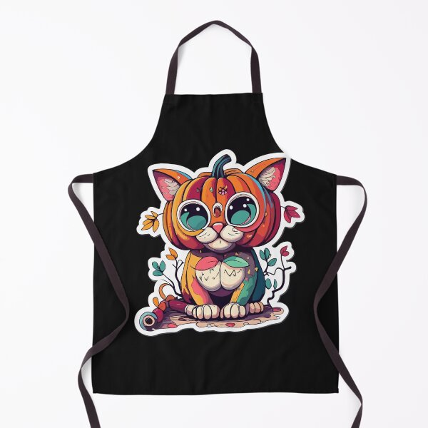 Item preview, kwaiie kitty with pumpkin head designed and sold by PrimeInk.