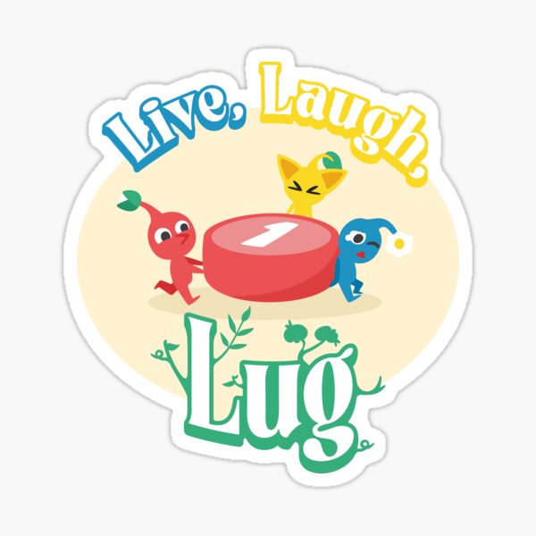 Pikmin Live Laugh Lug Sticker