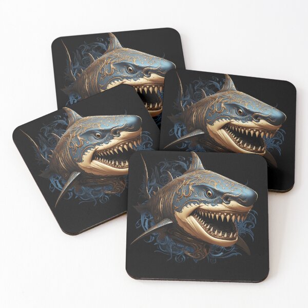 Item preview, Ferocious Shark with Mandala skin designed and sold by SandbarTees.