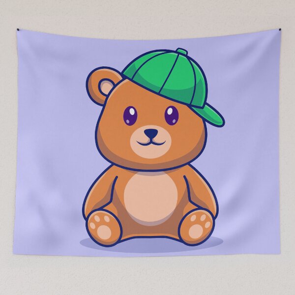 Item preview, Cute Brown Dog with Hat - Cartoon Vector Icon Illustration designed and sold by hjian8219.
