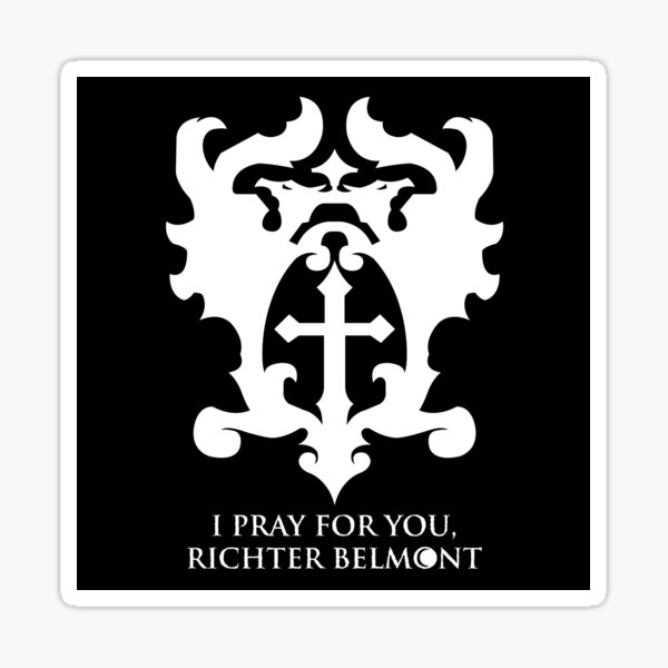 Item preview, CASTLEVANIA, NETFLIX, Nocturne, Belmont Crest, I pray for you Richter Belmont designed and sold by 4gottenlore.