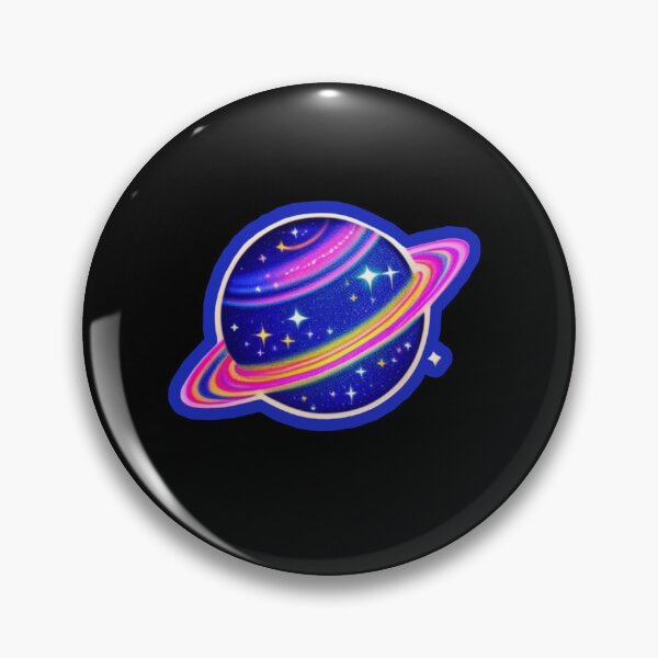 Item preview, Colorful planet with rings designed and sold by Roxburylane.
