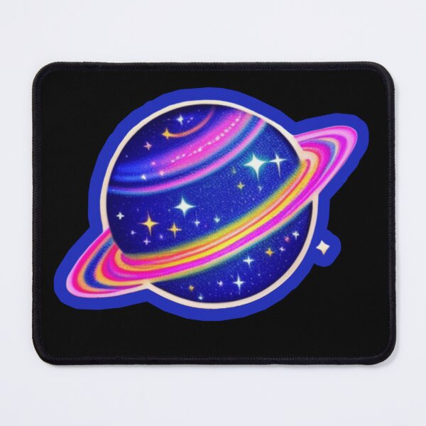 Item preview, Colorful planet with rings designed and sold by Roxburylane.