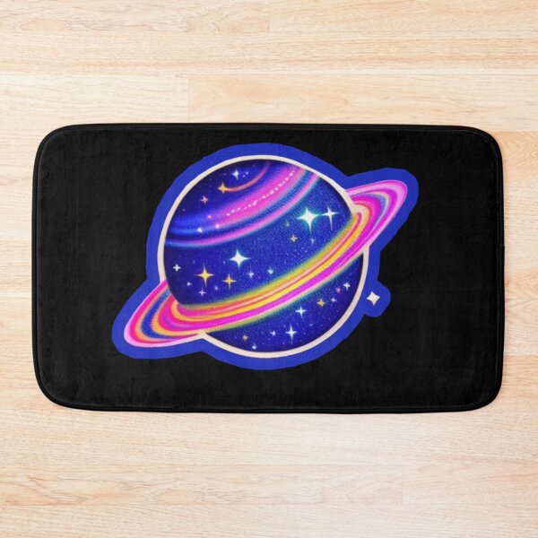 Item preview, Colorful planet with rings designed and sold by Roxburylane.