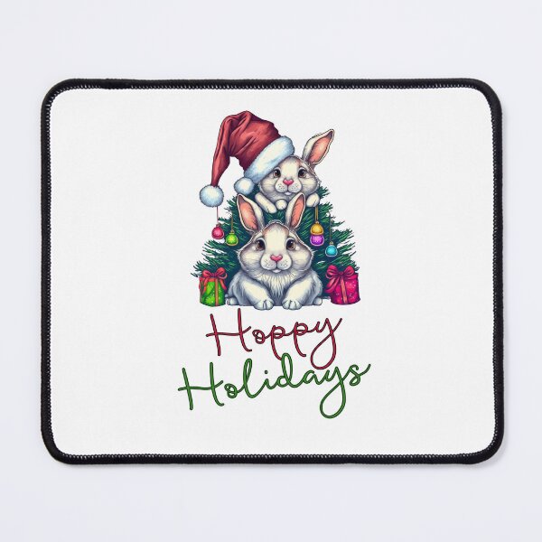 Item preview, Hoppy Holidays Christmas Bunnies designed and sold by Cauteteesnyc.