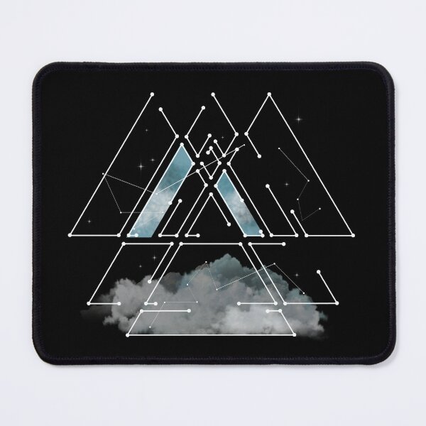 Item preview, Sacred Geometric Triangles - Stars Constellation & Clouds designed and sold by maryedenoa.