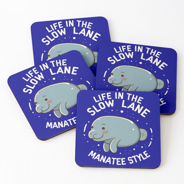 Item preview, Life in the Slow Lane Manatee Style designed and sold by SandbarTees.