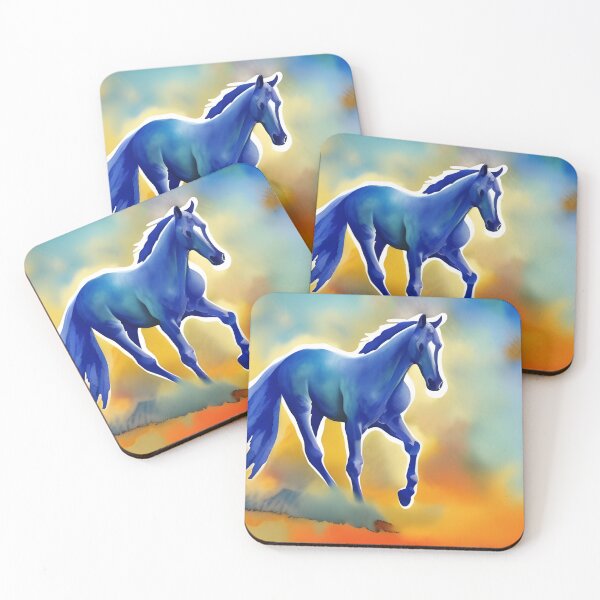 Item preview, The Blue Gyspy Horse Western designed and sold by Paw's Arts.