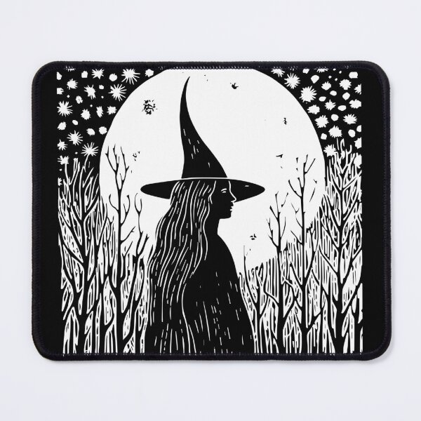 Item preview, Linocut Witch designed and sold by Texterns.