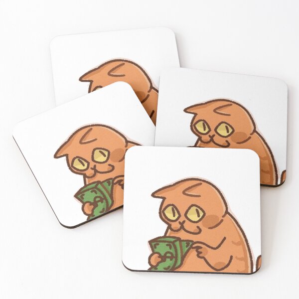 Item preview, Orange Cat With Money designed and sold by meloloom.