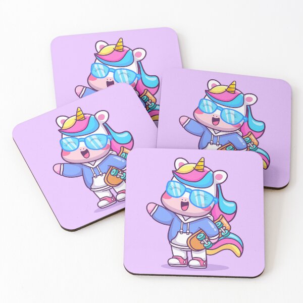 Item preview, Cool Unicorn Skating - Cartoon Vector Icon Illustration designed and sold by hjian8219.
