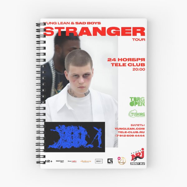 Item preview, Stranger Tour - Yung Lean Sadboys Poster designed and sold by Indie Merch.