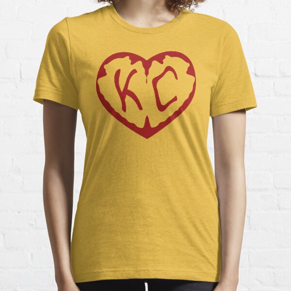 CHARLIE HUSTLE | KC HEART T-SHIRT - RED/GOLD