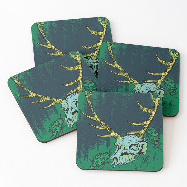 Item preview, Elk Skull in Pine designed and sold by Spinehead.