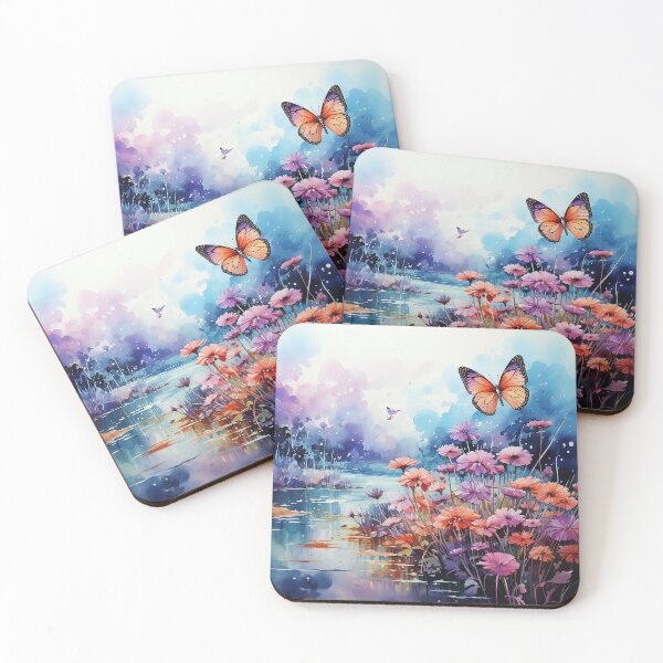Item preview, Flowers and Flutterbyes designed and sold by CastleBySea.