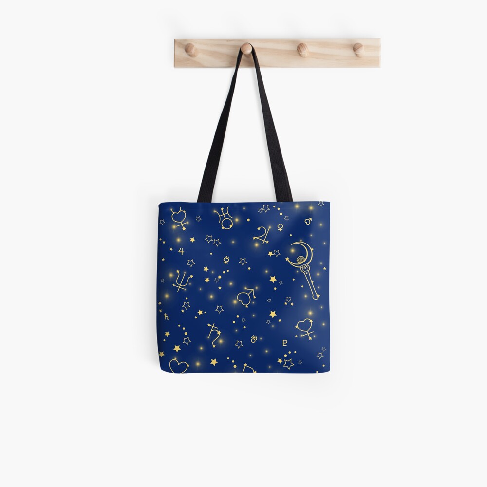 blue and gold bag