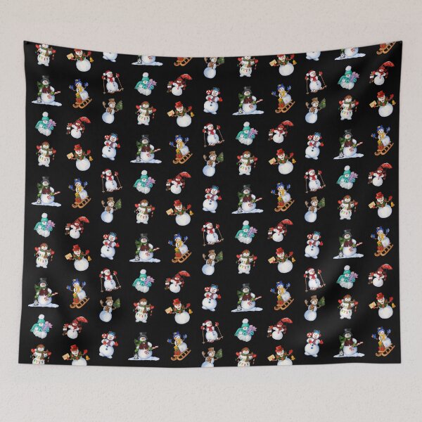 Item preview, Cute Snow Man and Women - Facial Expressions designed and sold by patternjp.