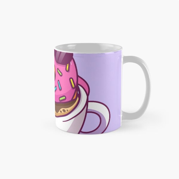 Item preview, Relaxing with a Cute Donut and Coffee - Cartoon Vector Icon Illustration designed and sold by hjian8219.