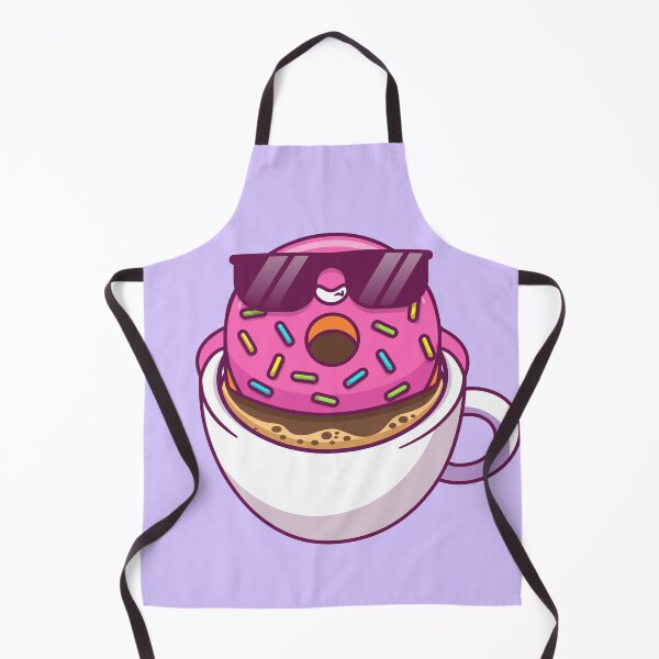 Item preview, Relaxing with a Cute Donut and Coffee - Cartoon Vector Icon Illustration designed and sold by hjian8219.