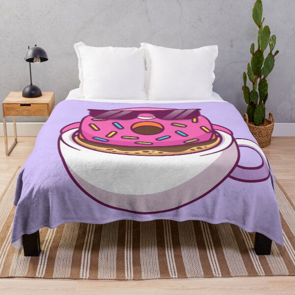 Item preview, Relaxing with a Cute Donut and Coffee - Cartoon Vector Icon Illustration designed and sold by hjian8219.