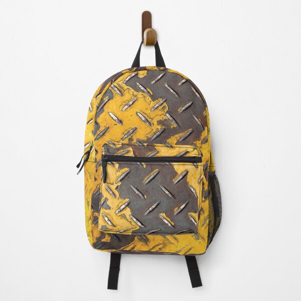 Item preview, Diamond plate with worn yellow color. designed and sold by Luggnagg.