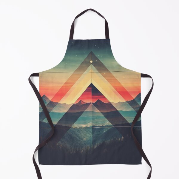 Item preview, Mountainscape Sunset Geometry Tapestry designed and sold by schamsyy.