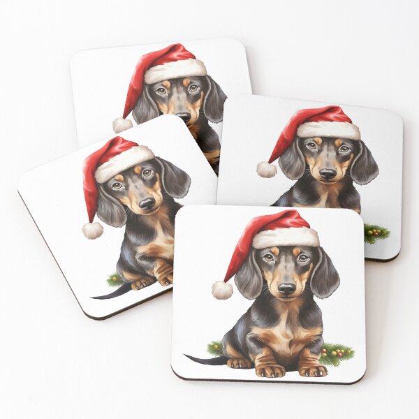 Item preview, Christmas Doberman puppy. designed and sold by PawsandPages.
