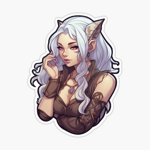 D&D Female Necromancer Sticker for Sale by TellezStickers