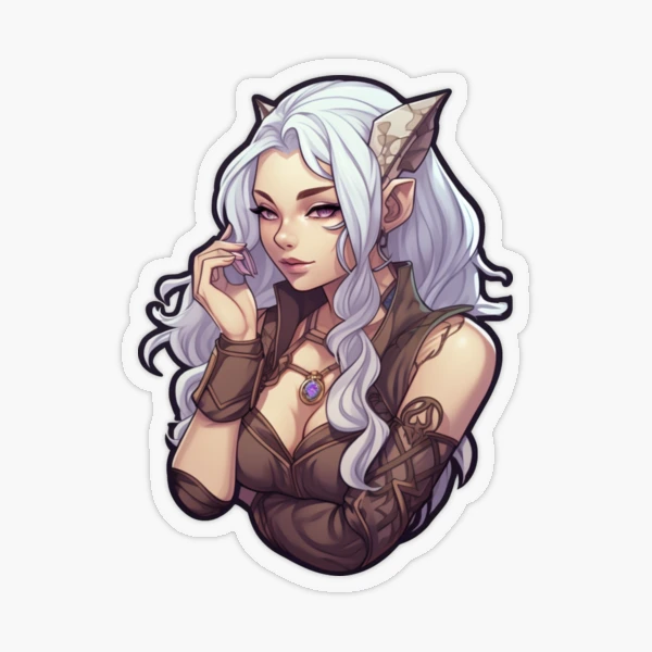 D&D Female Warrior Sticker for Sale by TellezStickers