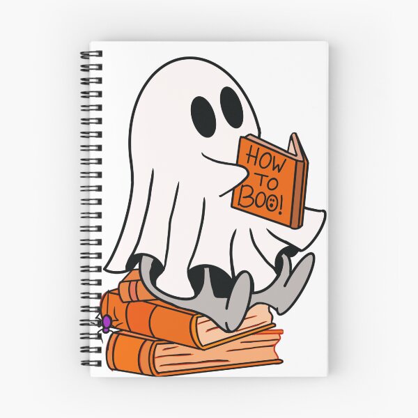 Item preview, Lindo fantasma de Halloween estudiando dibujo designed and sold by TurtleShellShop.