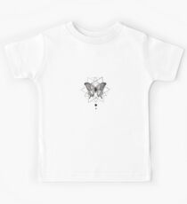 ink geometric butterfly Kids Tee