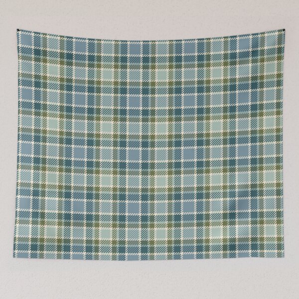 Item preview, Green and gray tartan plaid pattern designed and sold by Osting.