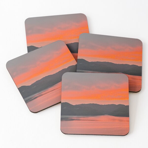 Item preview, Beautiful Najuho Lake, a red sunset designed and sold by ANKOMALL.