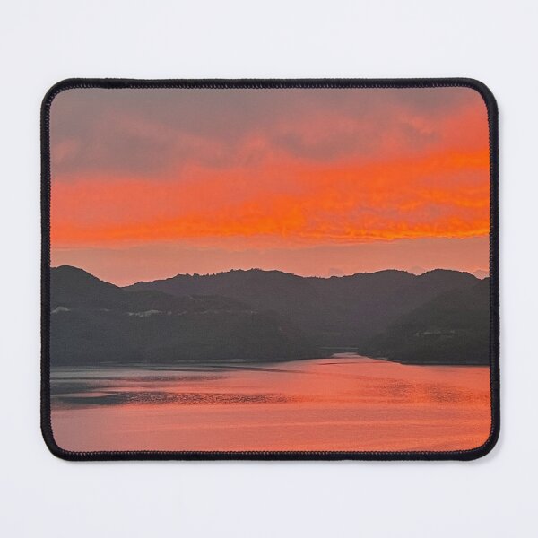 Item preview, Beautiful Najuho Lake, a red sunset designed and sold by ANKOMALL.