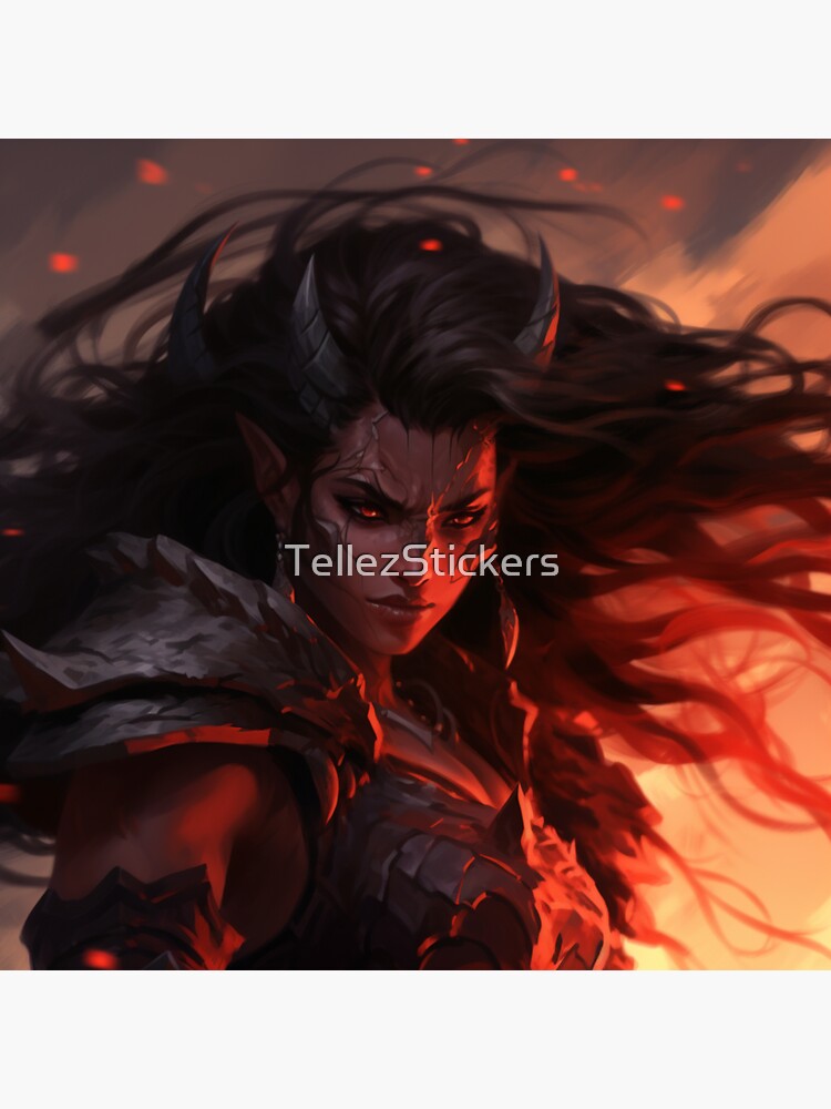 D&D Female Necromancer Sticker for Sale by TellezStickers