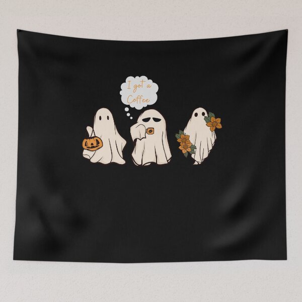 Item preview, halloween Pumpkin and ghosts I got a Coffee In The Patch Shirt Halloween designed and sold by ILYASLAM.