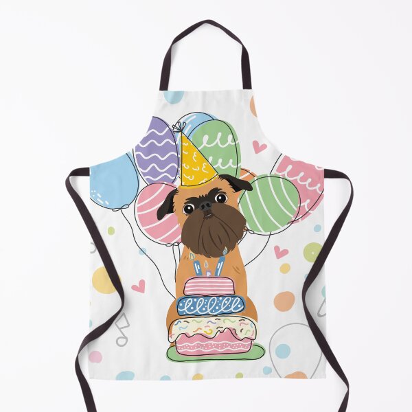 Item preview, Belge Brussels Griffon Dog Birthday Party designed and sold by Lulupainting.