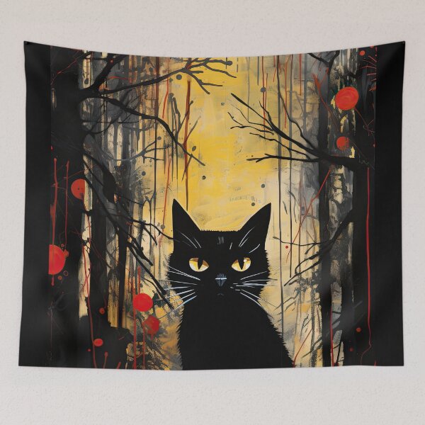 Item preview, Black cat designed and sold by TheOosh.
