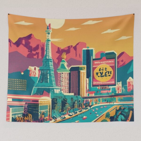 Item preview, A Vintage Travel Poster of Las Vegas - Nevada - US  designed and sold by GoodOldVintage.