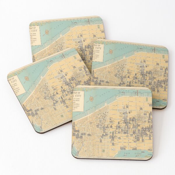 Item preview, Vintage Map of New York City (1926) designed and sold by BravuraMedia.