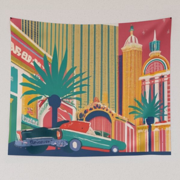 Item preview, A Vintage Travel Poster of Las Vegas - Nevada - US  designed and sold by GoodOldVintage.