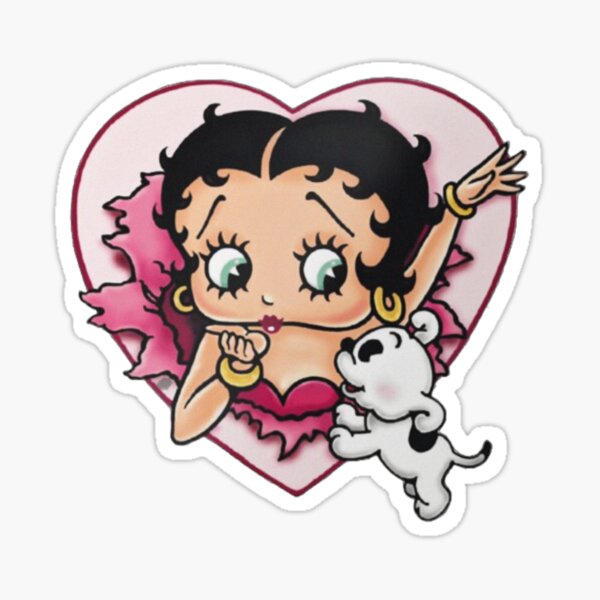 Betty Boop x Dodgers Sticker for Sale by Kiewy Design by Jenny Weik