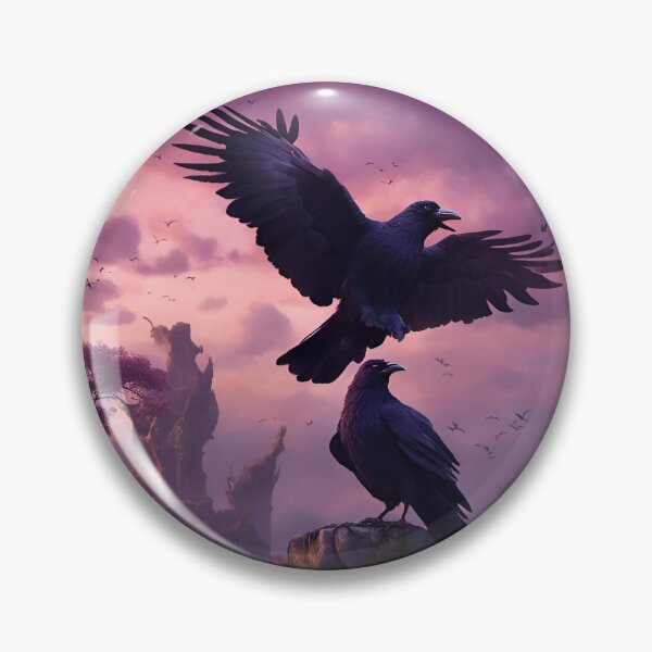 Item preview, Huginn and Muninn in Midgard  designed and sold by AMidnightSunset.