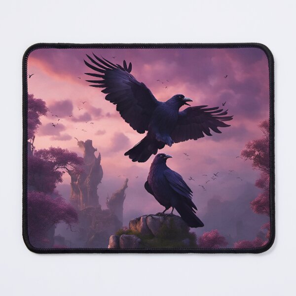 Item preview, Huginn and Muninn in Midgard  designed and sold by AMidnightSunset.