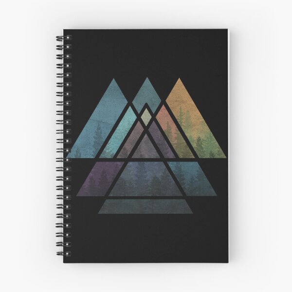 Item preview, Sacred Geometric Triangles - Colorful Grunge Misty Forest designed and sold by maryedenoa.