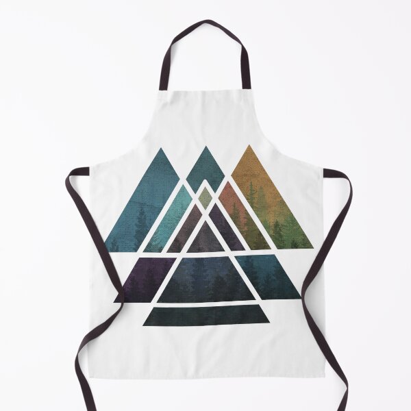 Item preview, Sacred Geometric Triangles - Colorful Grunge Misty Forest designed and sold by maryedenoa.