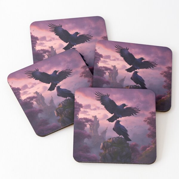 Item preview, Huginn and Muninn in Midgard  designed and sold by AMidnightSunset.